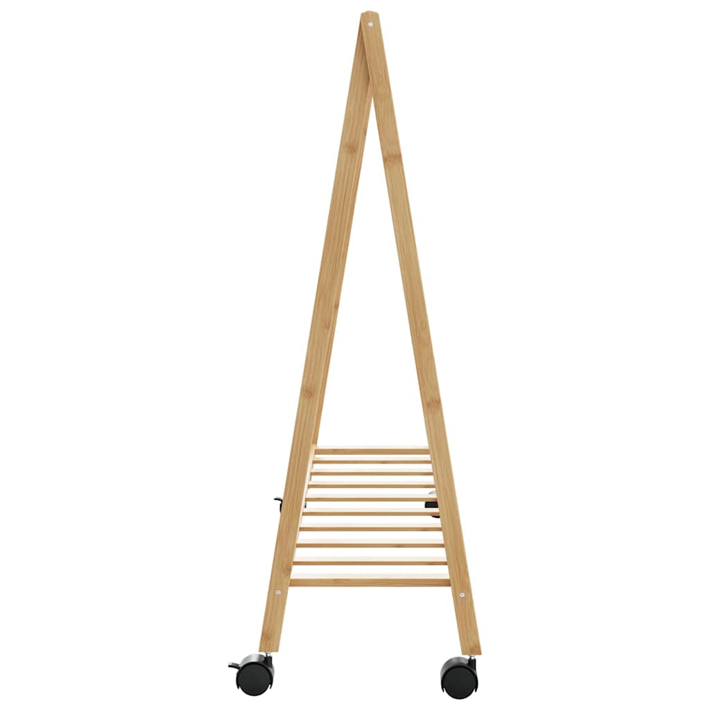 Suport Pentru Haine Cu Rafturi Și Roți 106X34X106,5 Cm
