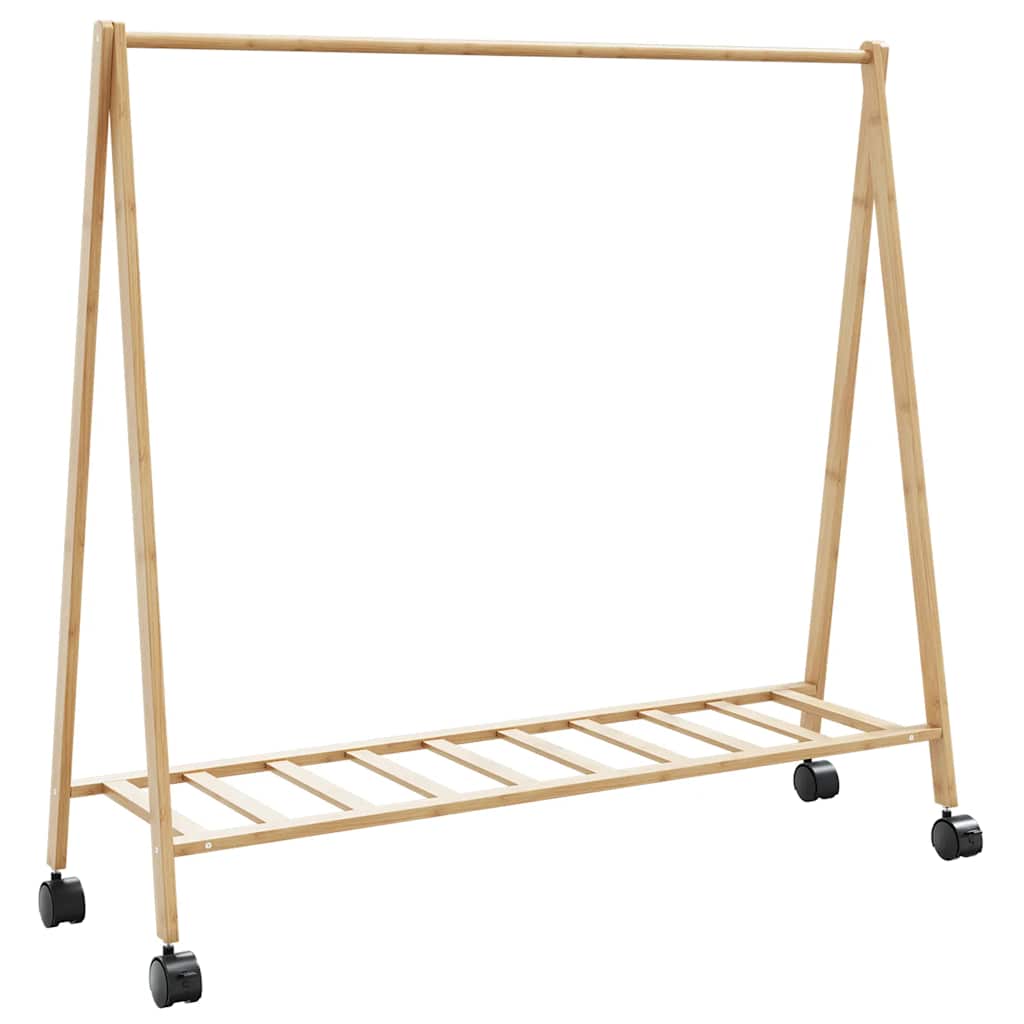 Suport Pentru Haine Cu Rafturi Și Roți 106X34X106,5 Cm