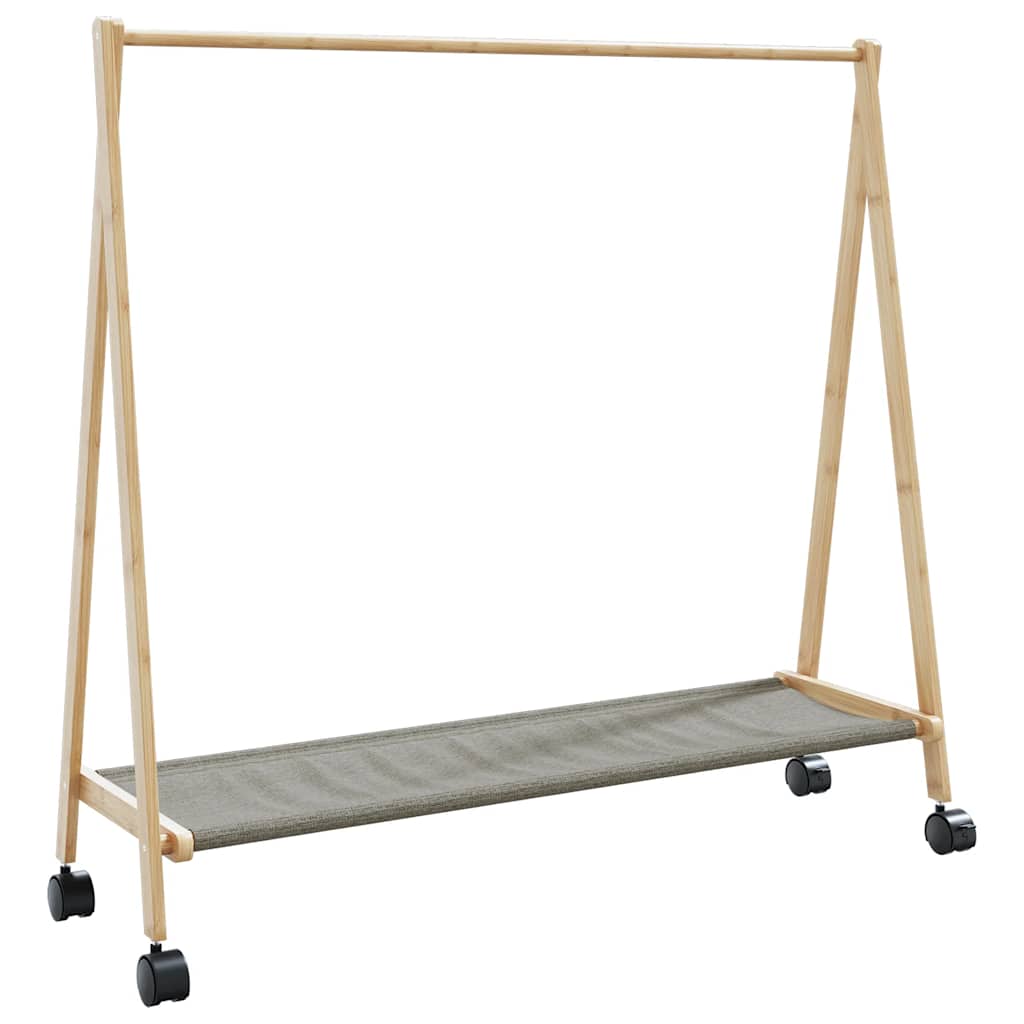 Suport Pentru Haine Cu Rafturi Și Roți 106X34X106,5 Cm