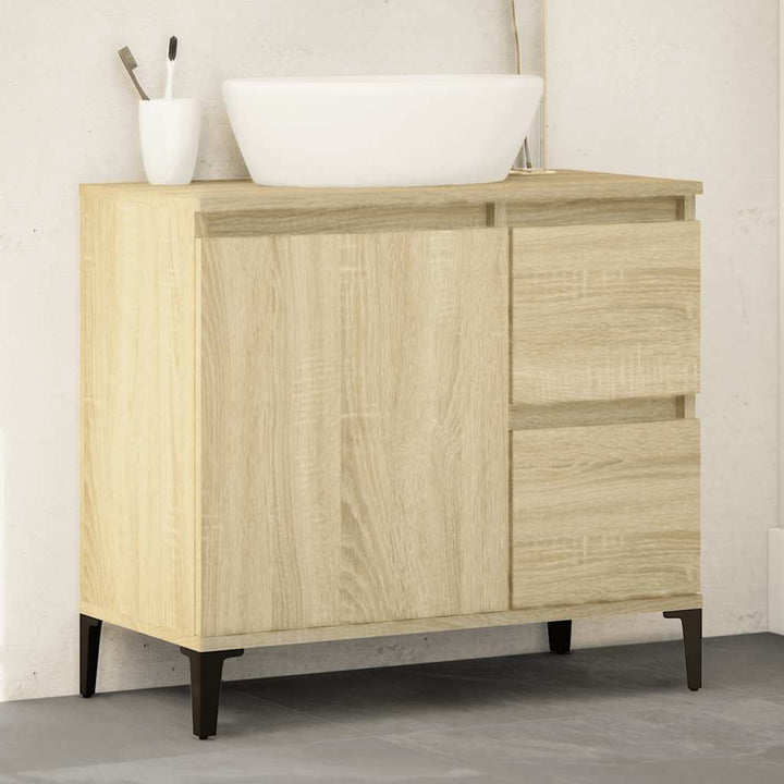 Dulap De Baie, Alb Extralucios, 65X33X60 Cm, Lemn Prelucrat