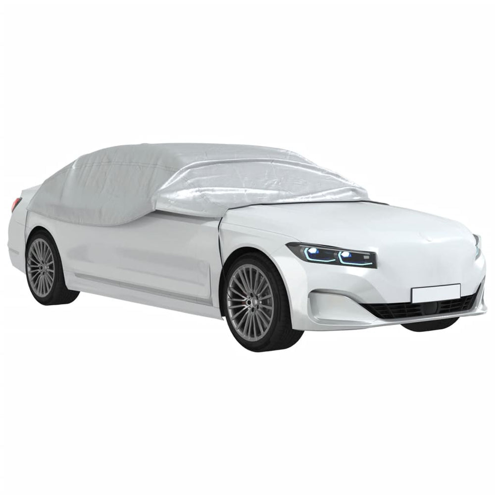 Husă Auto Parțială, Cu Cârlige, Argintiu,