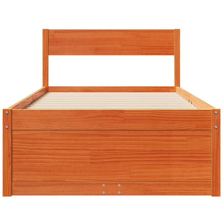 Cadru Pat Fără Saltea, , , Lemn Masiv Pin