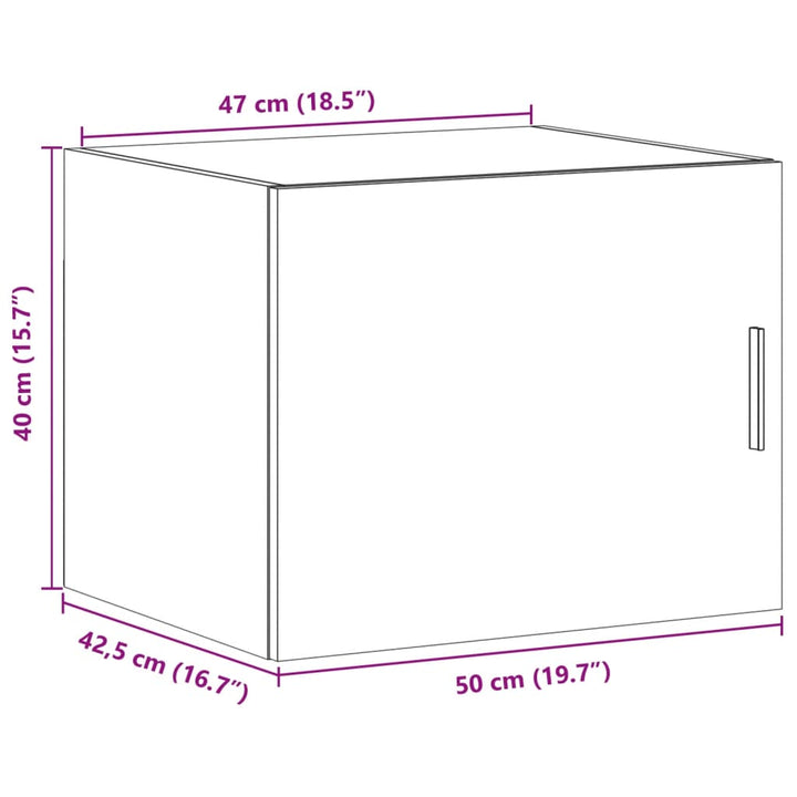 Dulap De Perete, , 50X42,5X40 Cm, Lemn Prelucrat