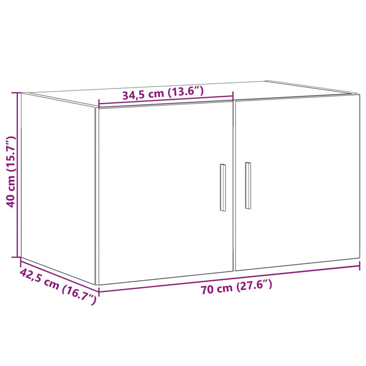 Dulap De Perete, , 70X42,5X40 Cm, Lemn Compozit