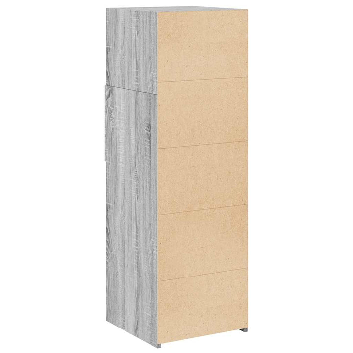 Dulap Înalt, Gri Sonoma, 40X42,5X124 Cm, Lemn Prelucrat