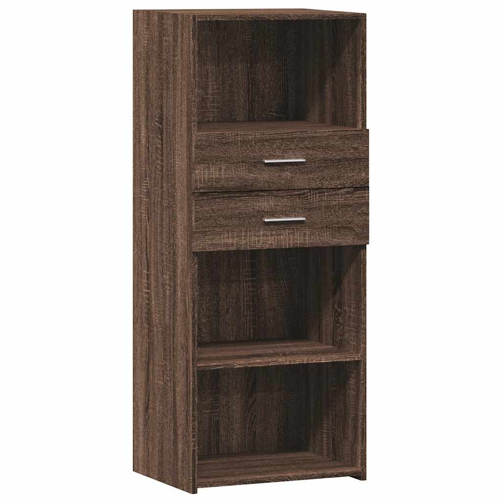 Dulap Înalt, Stejar Maro, 50X42,5X124 Cm, Lemn Prelucrat