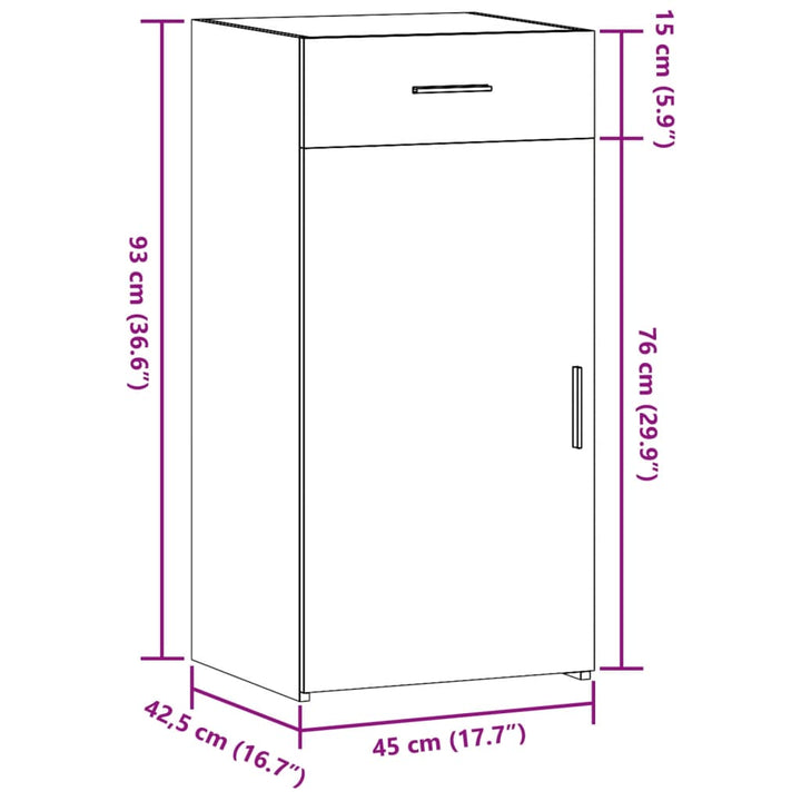Dulap, , 45X42,5X93 Cm, Lemn Prelucrat