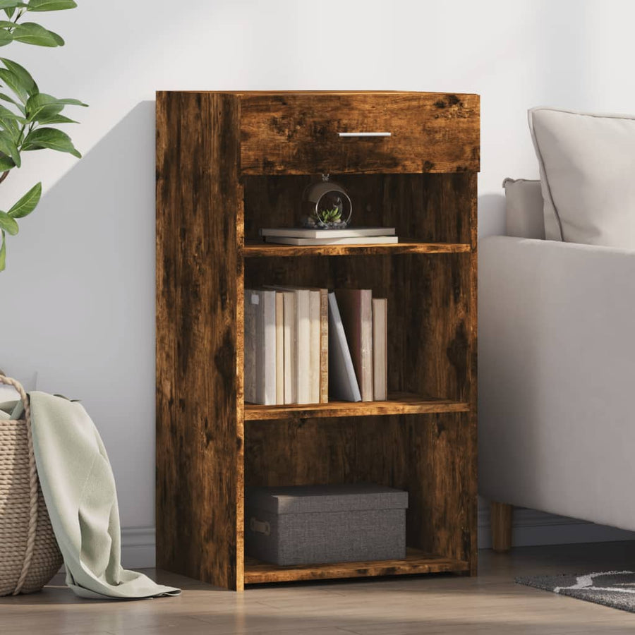Dulap, Stejar Fumuriu, 50X42,5X93 Cm, Lemn Prelucrat