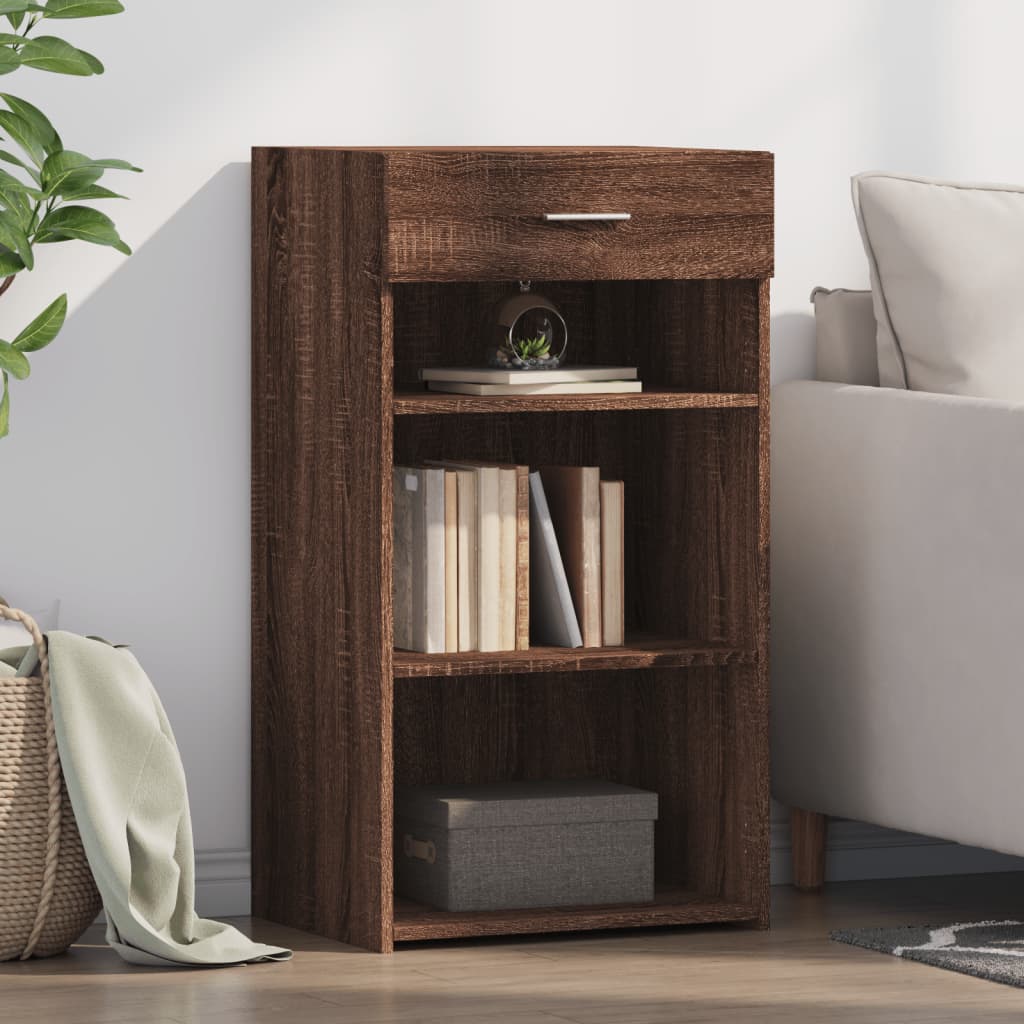 Dulap, Stejar Fumuriu, 50X42,5X93 Cm, Lemn Prelucrat