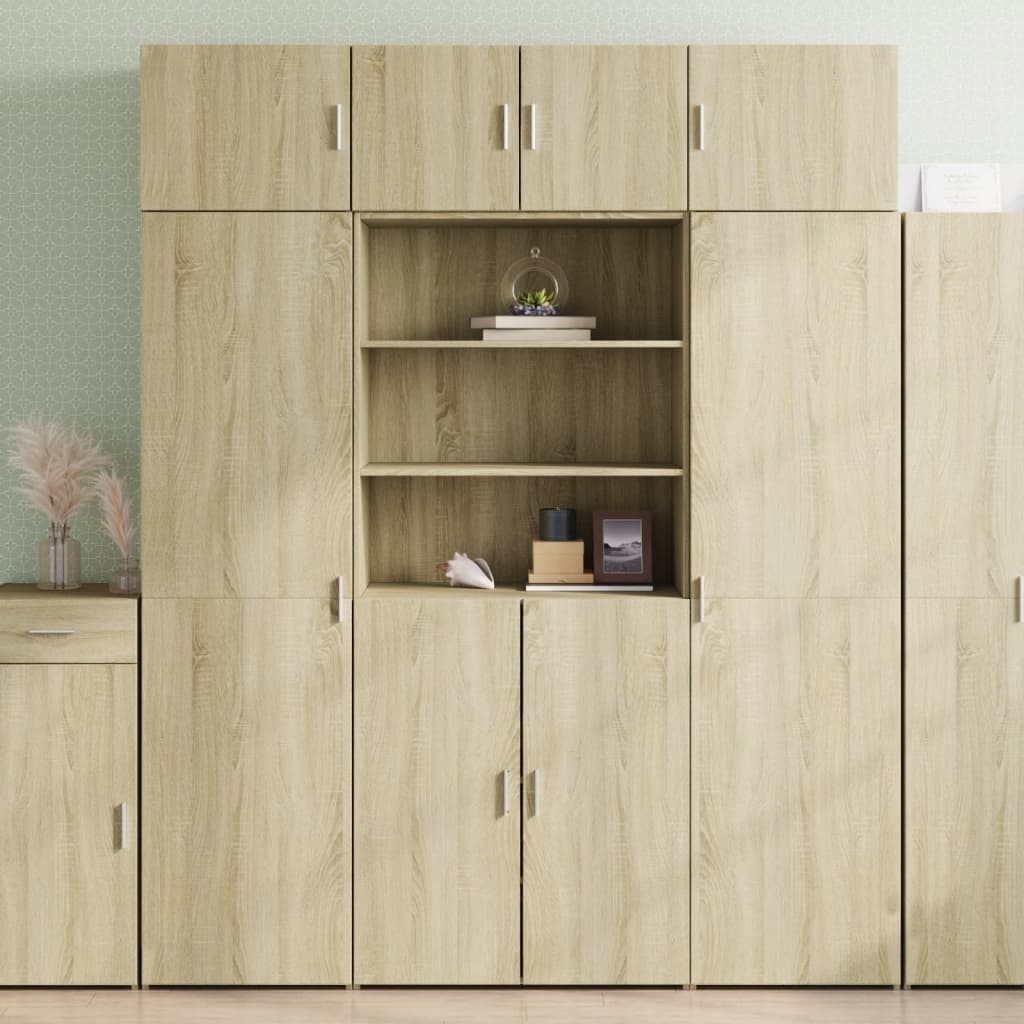 Dulap Înalt, Stejar Maro, 80X42,5X185 Cm, Lemn Prelucrat
