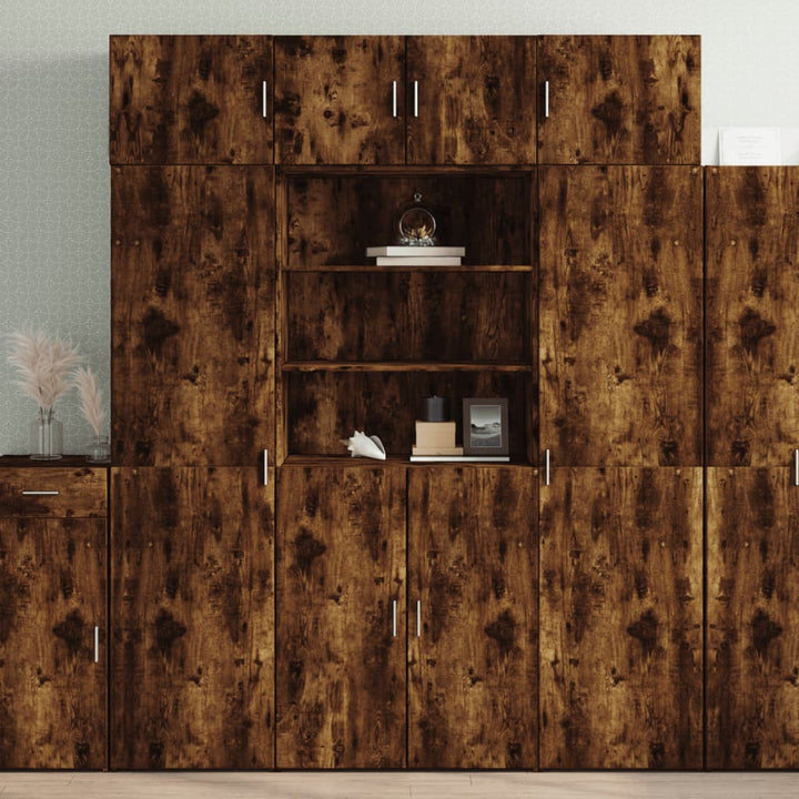 Dulap Înalt, Stejar Maro, 80X42,5X185 Cm, Lemn Prelucrat