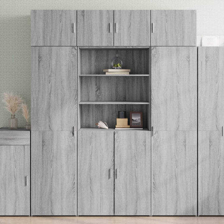 Dulap Înalt, Stejar Maro, 80X42,5X185 Cm, Lemn Prelucrat