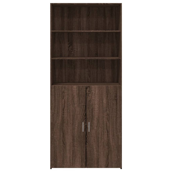 Dulap Înalt, Stejar Maro, 80X42,5X185 Cm, Lemn Prelucrat