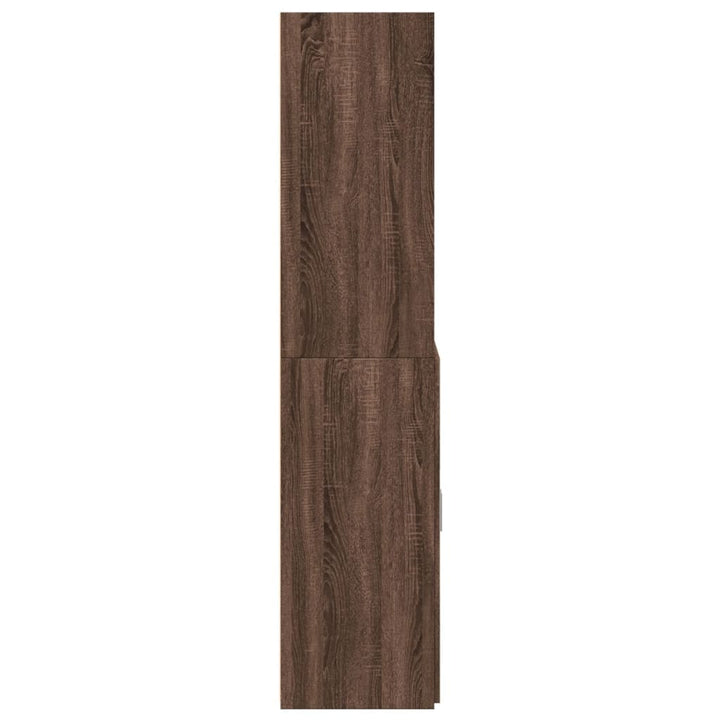 Dulap Înalt, Stejar Maro, 80X42,5X185 Cm, Lemn Prelucrat