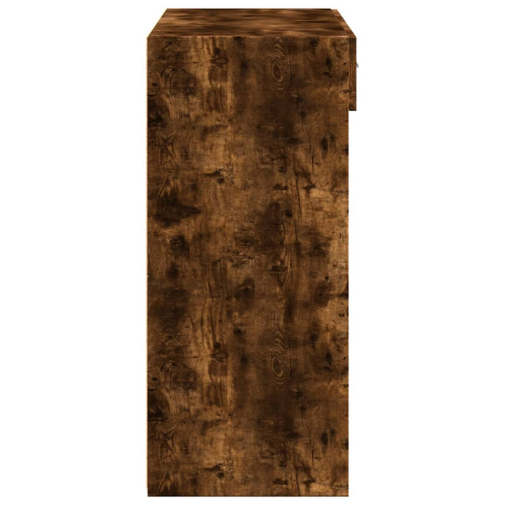Dulap Înalt, Stejar Fumuriu, 80X42,5X124 Cm, Lemn Prelucrat
