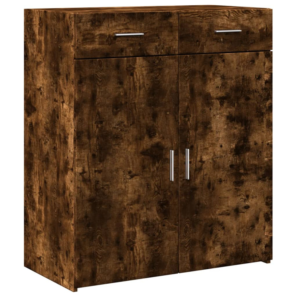 Dulap, Stejar Fumuriu, 80X42,5X93 Cm, Lemn Prelucrat