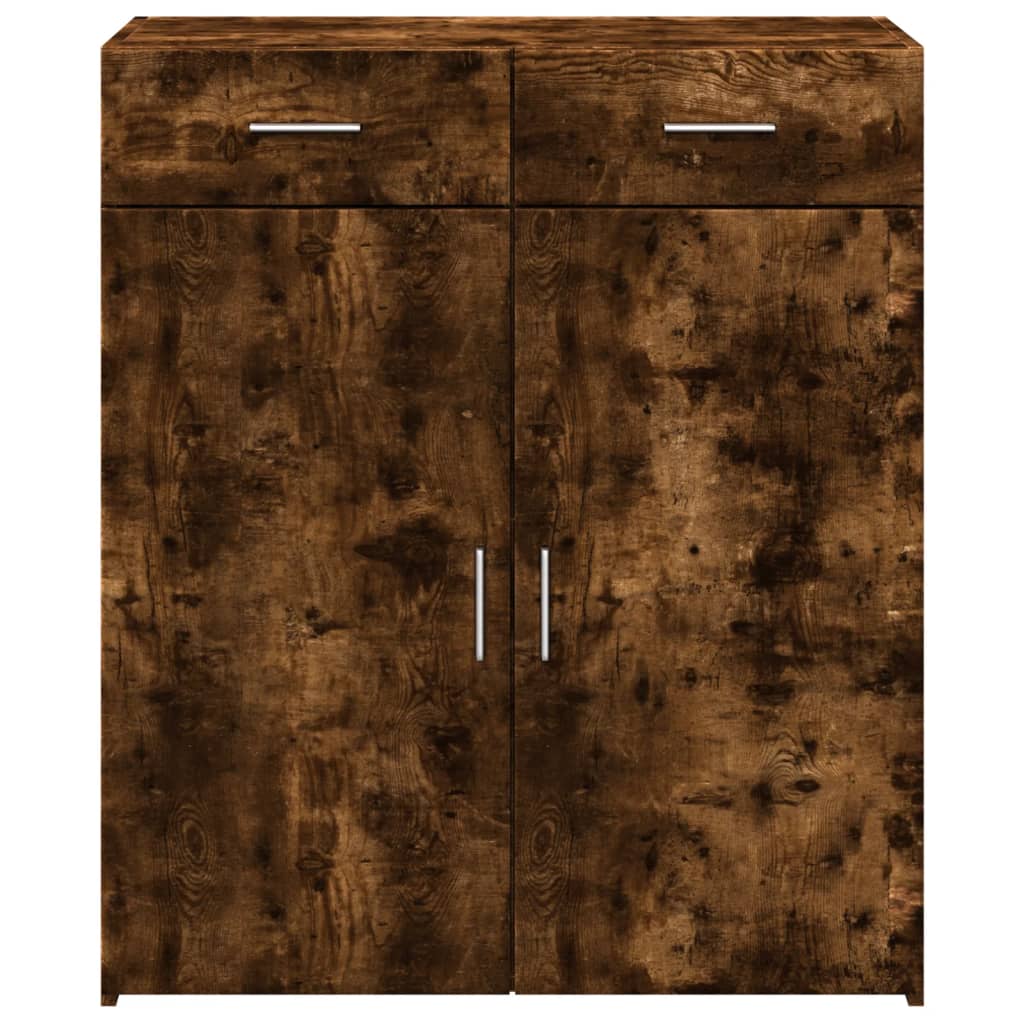 Dulap, Stejar Fumuriu, 80X42,5X93 Cm, Lemn Prelucrat