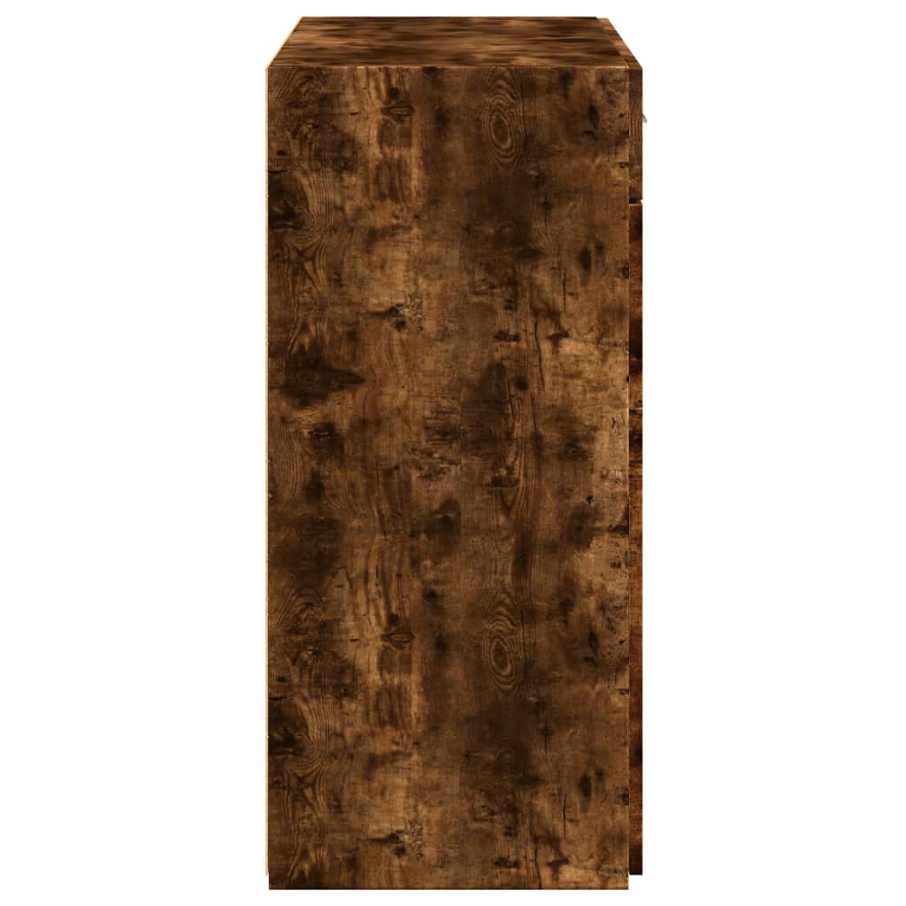 Dulap, Stejar Fumuriu, 80X42,5X93 Cm, Lemn Prelucrat