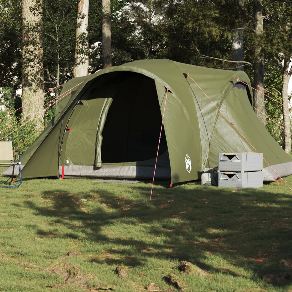 Cort De Camping Cupolă Pentru 6 Persoane, , Impermeabil