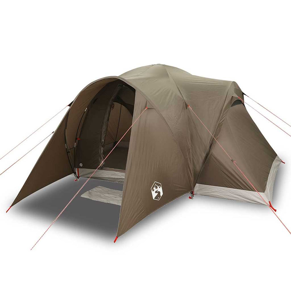Cort De Camping Cupolă Pentru 6 Persoane, , Impermeabil