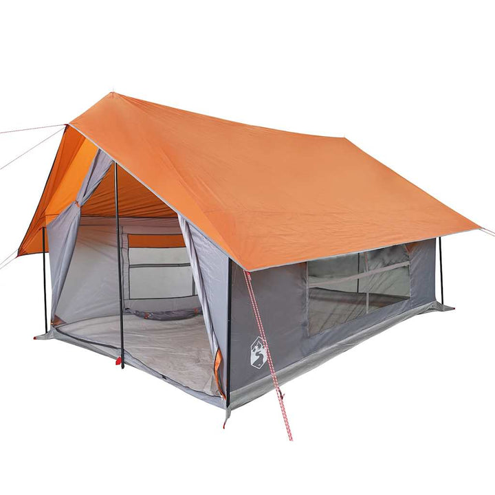 Cort De Camping Pentru 5 Persoane, Gri/Portocaliu, Impermeabil