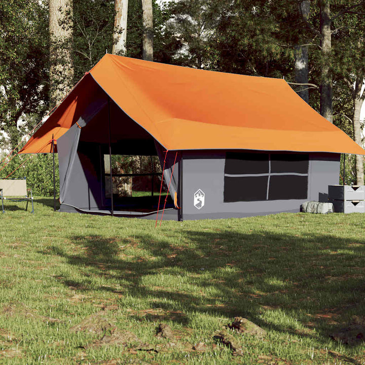 Cort De Camping Pentru 5 Persoane, Gri/Portocaliu, Impermeabil