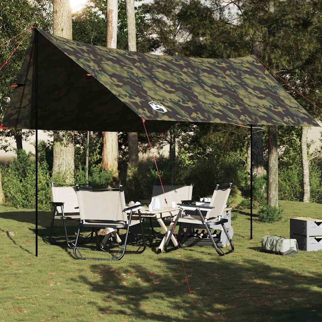 Prelată De Camping, Portocaliu, 430X380X210 Cm, Impermeabilă