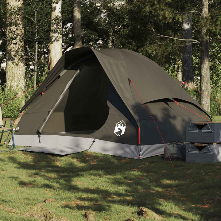Cort De Camping Pentru , Gri/Portocaliu, Impermeabil