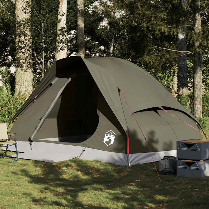 Cort De Camping Pentru , Gri/Portocaliu, Impermeabil