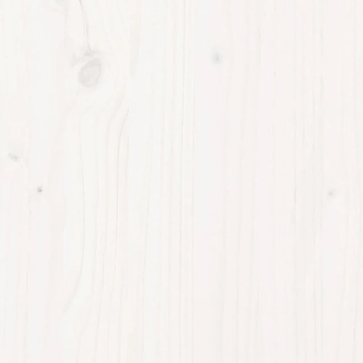Jardinieră De Grădină, Alb, 110X40X49,5 Cm, Lemn Masiv De Pin
