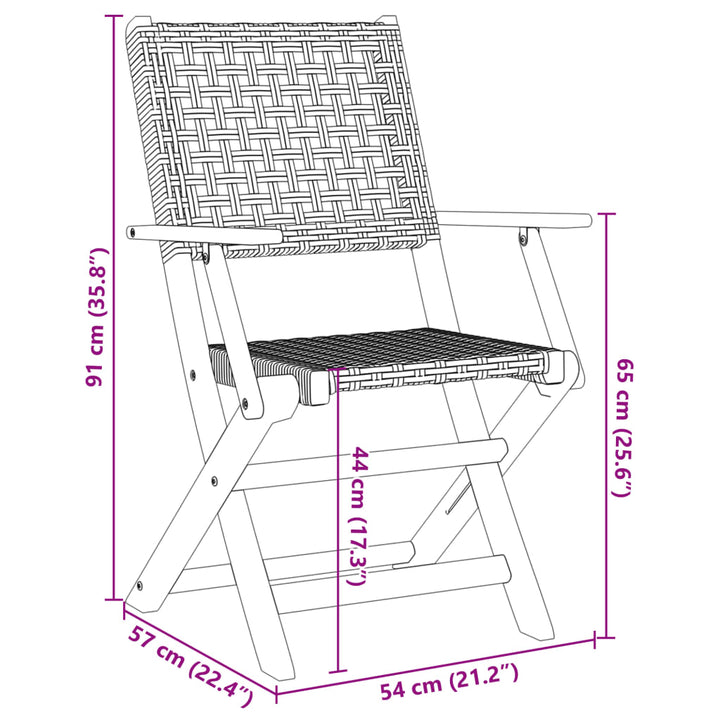 Set Mobilier Grădină, 5 Piese, , Poliratan Și Lemn Masiv