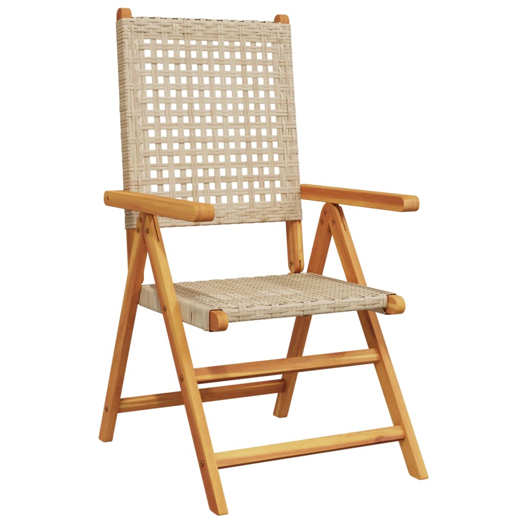 Set Mobilier De Grădină, 7 Piese, , Poliratan Și Lemn Masiv