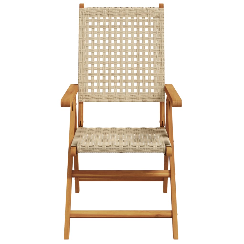 Set Mobilier De Grădină, 7 Piese, , Poliratan Și Lemn Masiv