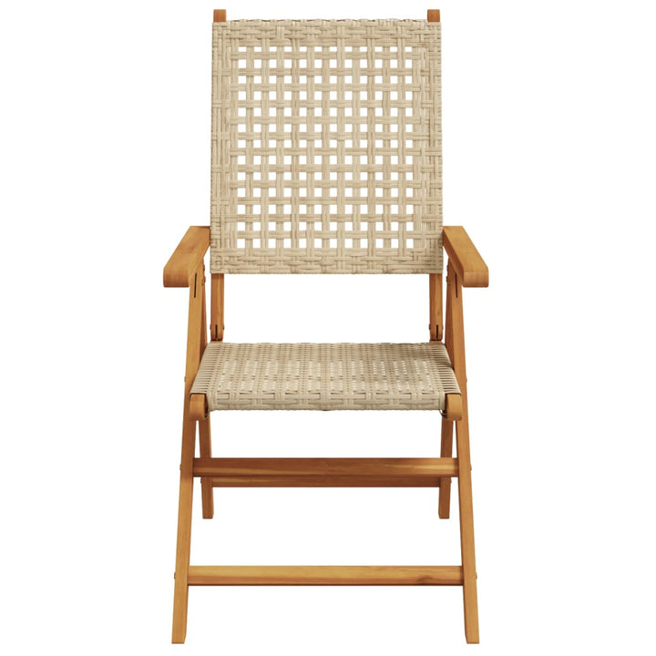 Set Mobilier De Grădină, 7 Piese, , Poliratan Și Lemn Masiv