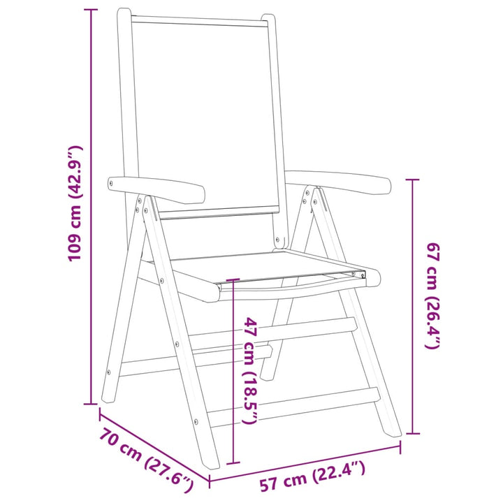 Set Mobilier De Grădină 7 Piese Textil /Lemn Masiv