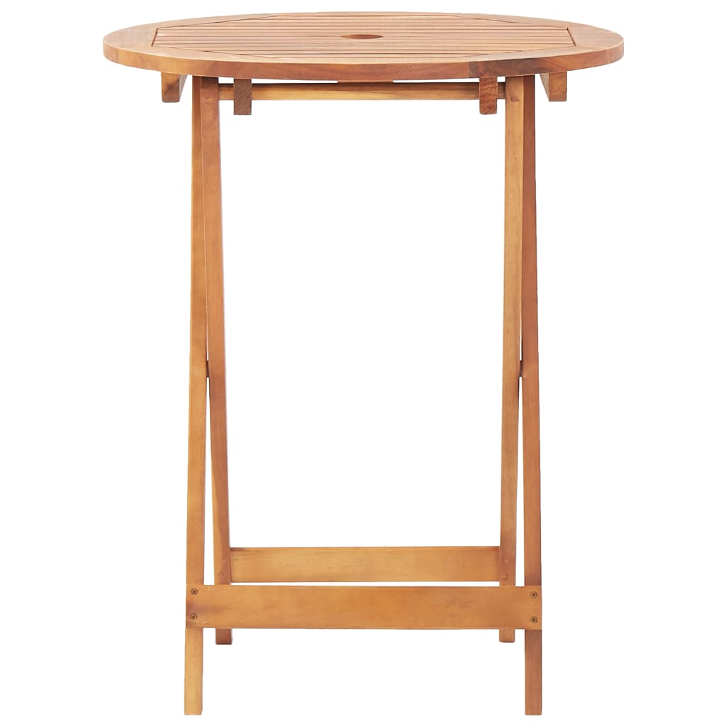 Set Mobilier Bistro, 3 Piese, Poliratan /Lemn Masiv