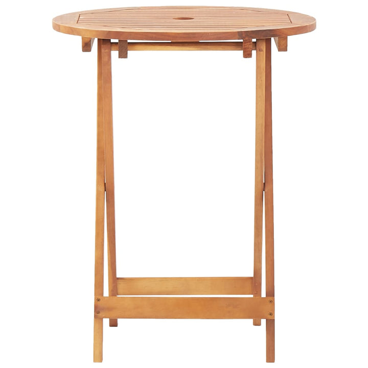 Set Mobilier Bistro, 3 Piese, Poliratan /Lemn Masiv