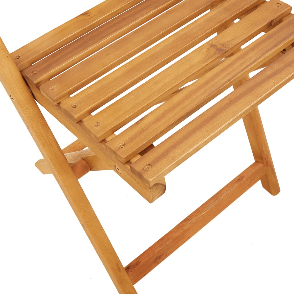 Set Mobilier Bistro, 3 Piese, Poliratan /Lemn Masiv