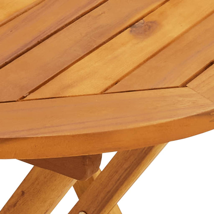 Set Mobilier Bistro, 3 Piese, Poliratan /Lemn Masiv