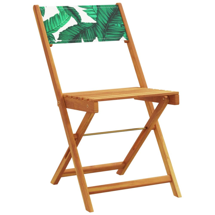 Set Mobilier Bistro, 3 Piese, Textil /Lemn Masiv
