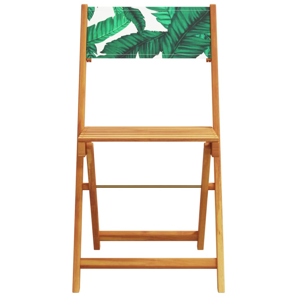 Set Mobilier Bistro, 3 Piese, Textil /Lemn Masiv