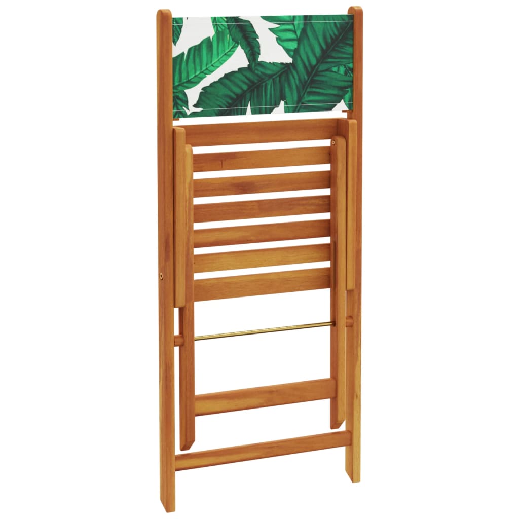 Set Mobilier Bistro, 3 Piese, Textil /Lemn Masiv