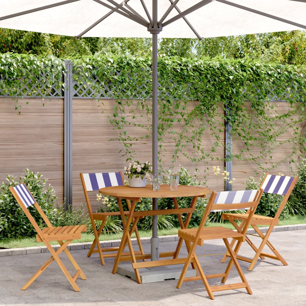 Set Mobilier Bistro, 3 Piese, Textil /Lemn Masiv