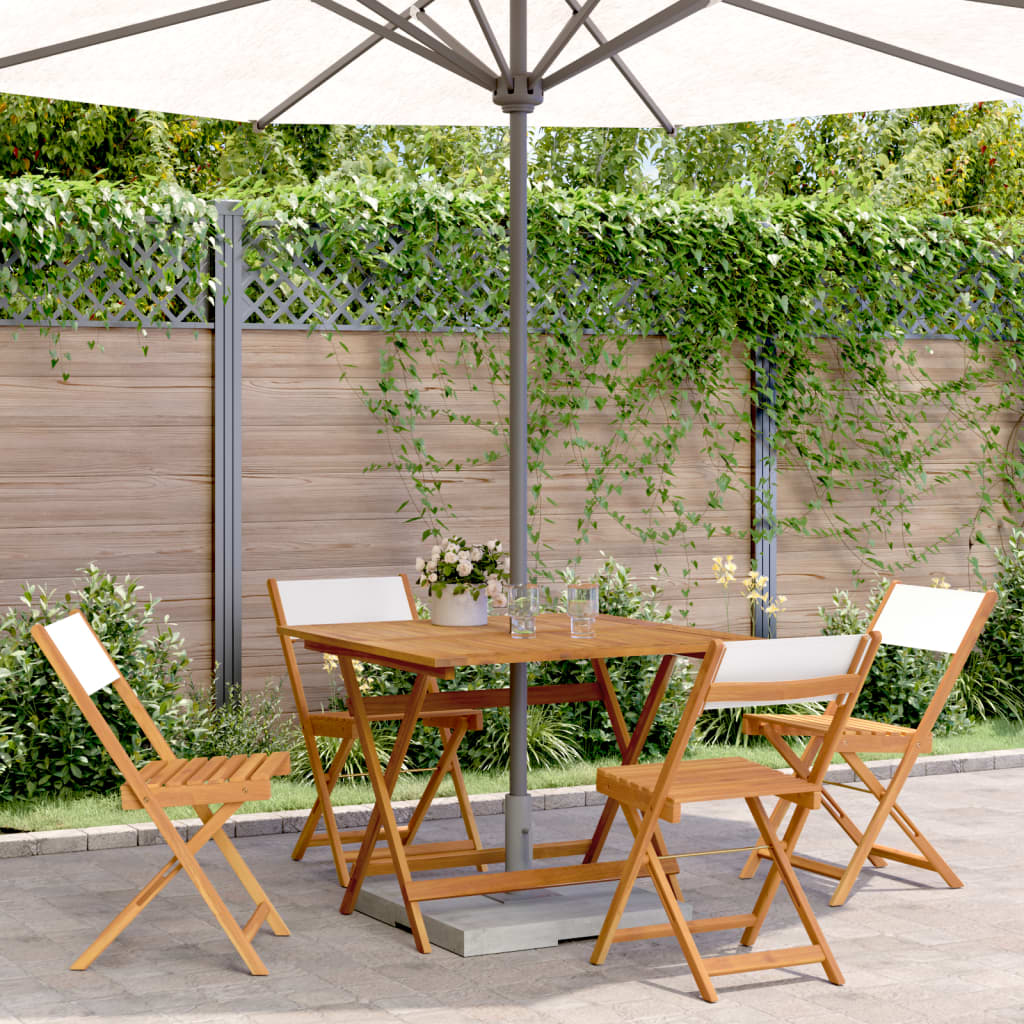 Set Mobilier Bistro, 3 Piese, Textil /Lemn Masiv