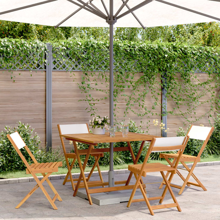Set Mobilier Bistro, 3 Piese, Textil /Lemn Masiv