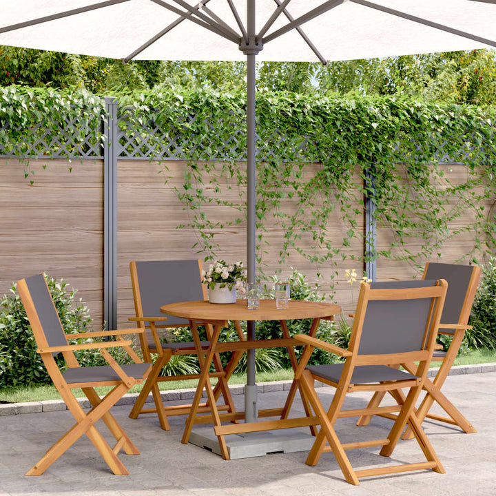 Set Mobilier Bistro, 3 Piese, Textil /Lemn Masiv