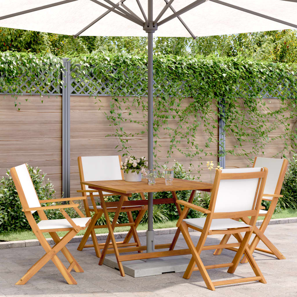 Set Mobilier Bistro, 3 Piese, Textil /Lemn Masiv
