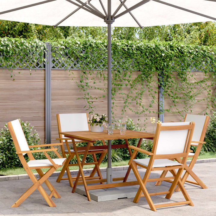 Set Mobilier Bistro, 3 Piese, Textil /Lemn Masiv