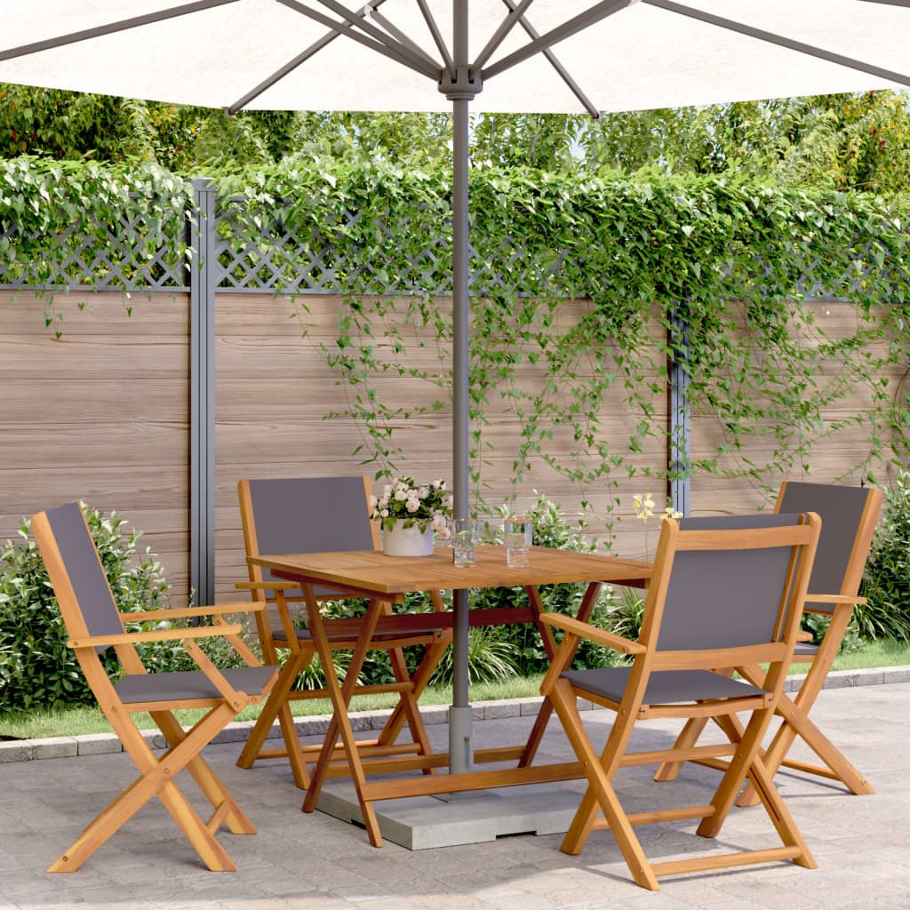 Set Mobilier Bistro, 3 Piese, Textil /Lemn Masiv
