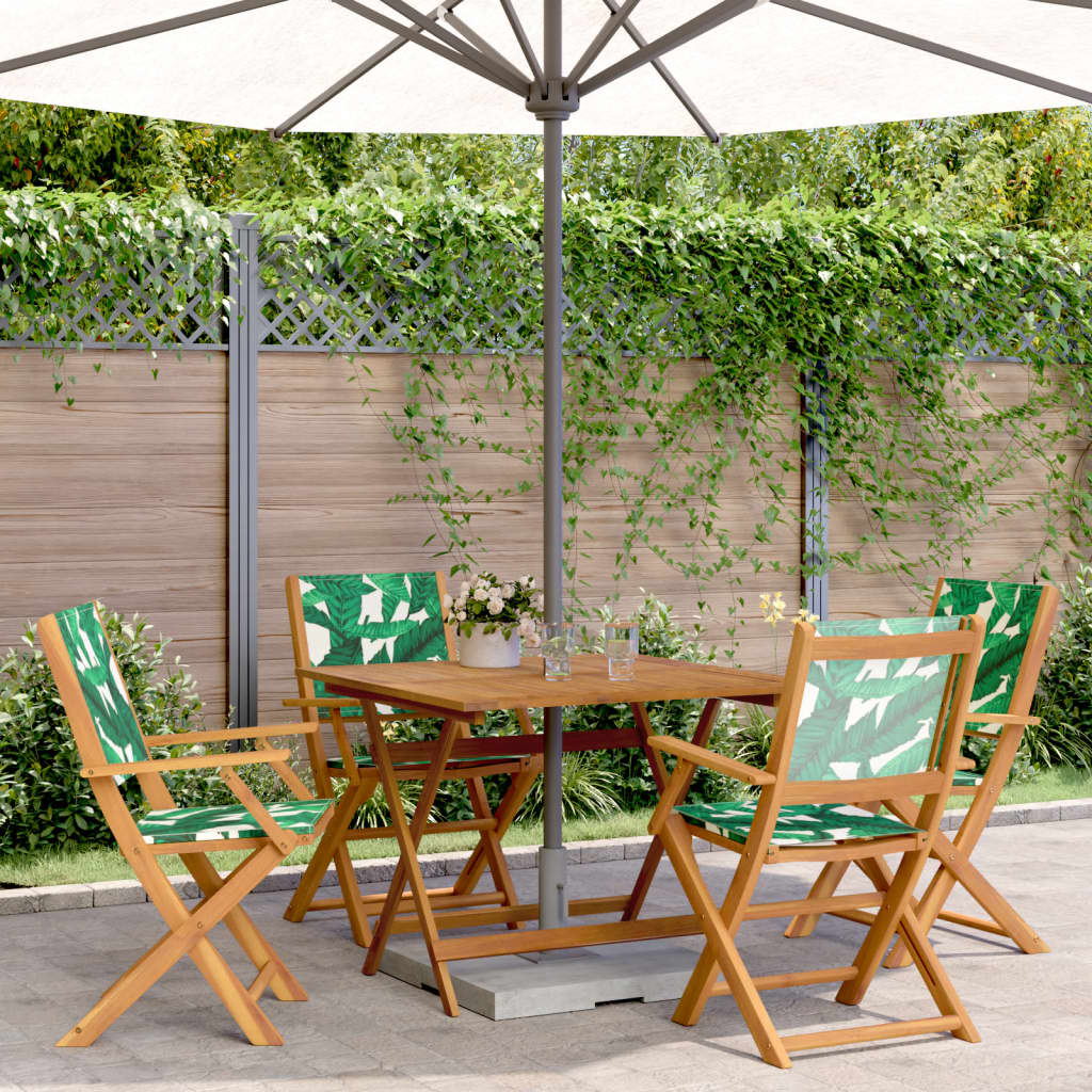 Set Mobilier Bistro, 3 Piese, Textil /Lemn Masiv